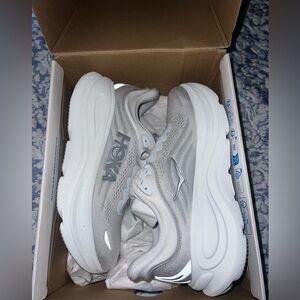 Hoka Bondi 9 Cool grey/silver